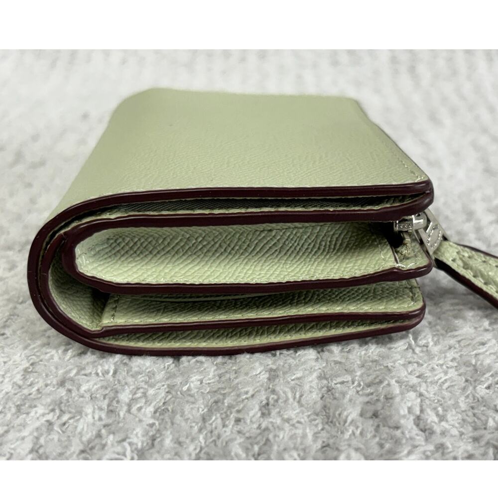 Coach light Green Leather Small Flap Wallet K1880 #76933 - Picture 4 of 10